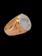 Unusual platinum and gold signet ring SKU: 7912 DBGEMS - image 4