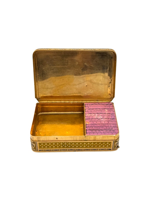 Swiss gold and enamel musical box, Genova, c.1910. - image 4