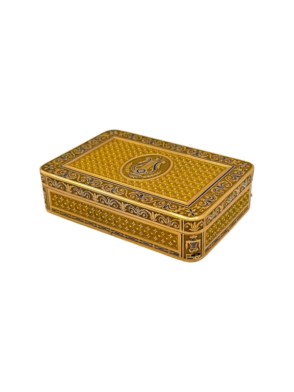 Swiss gold and enamel musical box, Genova, c.1910. - image 9