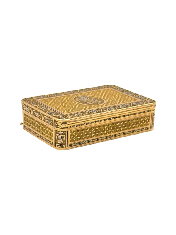 Swiss gold and enamel musical box, Genova, c.1910. - image 3