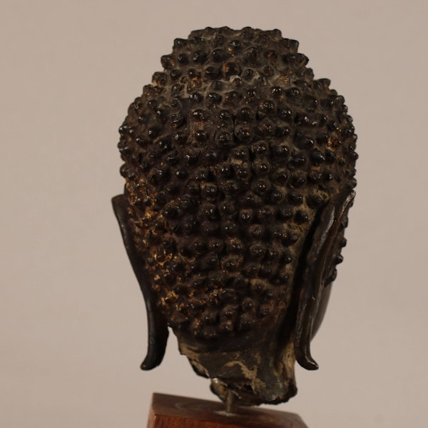 Thai Bronze head of Buddha Gautama Sakyamuni, 16th century - image 6