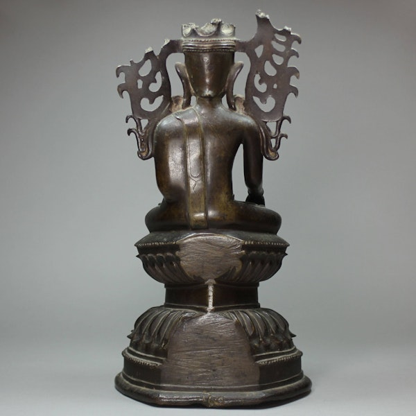 Burmese Shan Jumbupati bronze Buddha, late 18th century - image 2