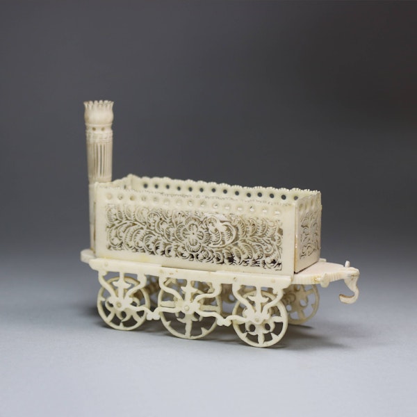 Carved bone locomotive, 19th century - image 5