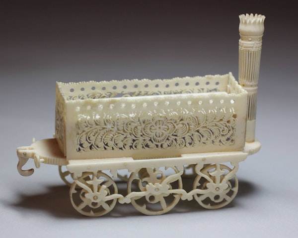 Carved bone locomotive, 19th century - image 2