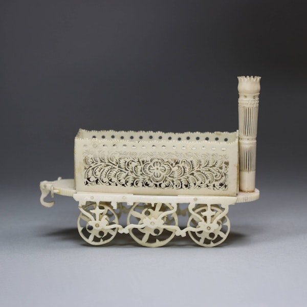 Carved bone locomotive, 19th century - image 1