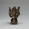 Indian miniature bronze of a seated four-armed figure, mid-19th century - image 2