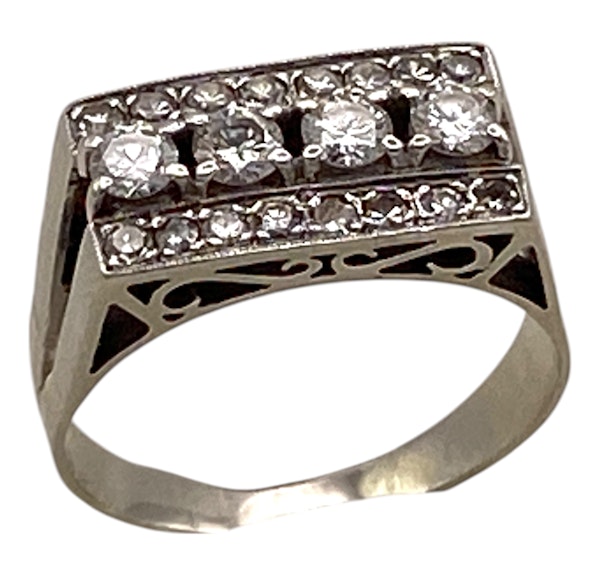 Retro tablet diamond ring - image 2