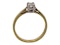 Retro emerald cut diamond solitaire ring - image 3