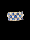 Antique sapphire and diamond chequer board ring SKU: 7929 DBGEMS - image 1