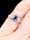 Antique sapphire and diamond engagement ring SKU: 7927 DBGEMS - image 2