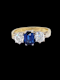 Antique sapphire and diamond engagement ring SKU: 7927 DBGEMS - image 1