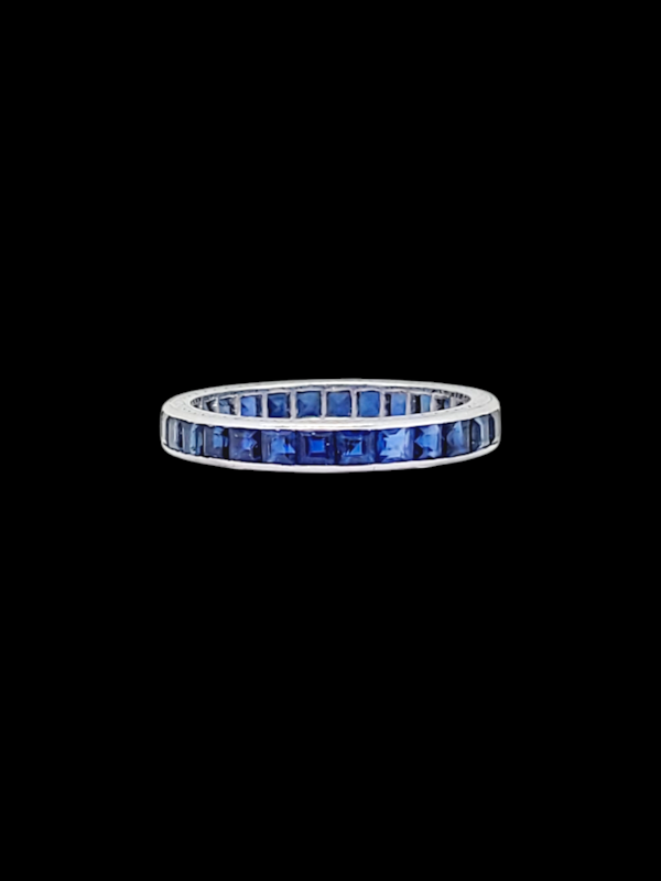 Art deco sapphire eternity ring SKU: 7920 DBGEMS - image 1