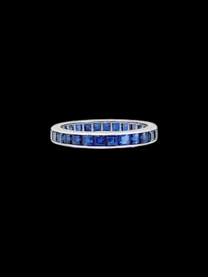 Art deco sapphire eternity ring SKU: 7920 DBGEMS