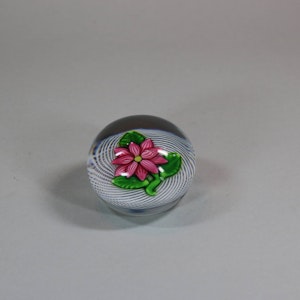 St. Louis pink clematis paperweight, circa 1850