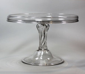 Glass tazza, 18th century