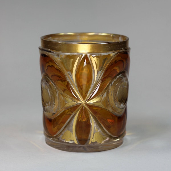 Bohemian amber glass beaker, c.1880 - image 2