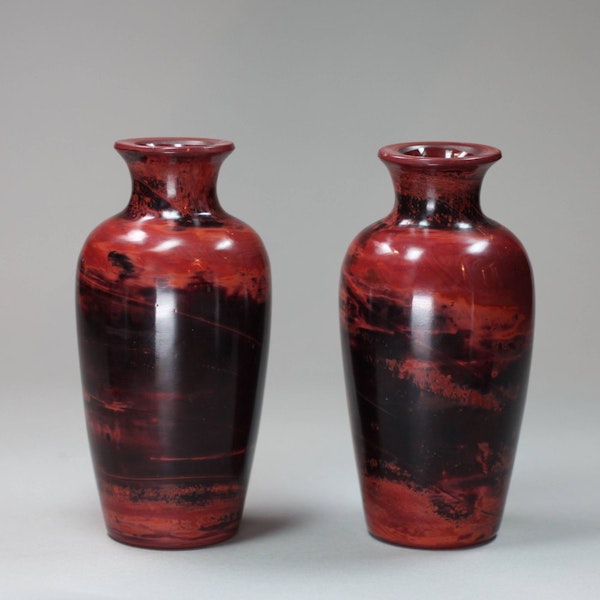 Pair of German glass vases, circa 1820 - image 1