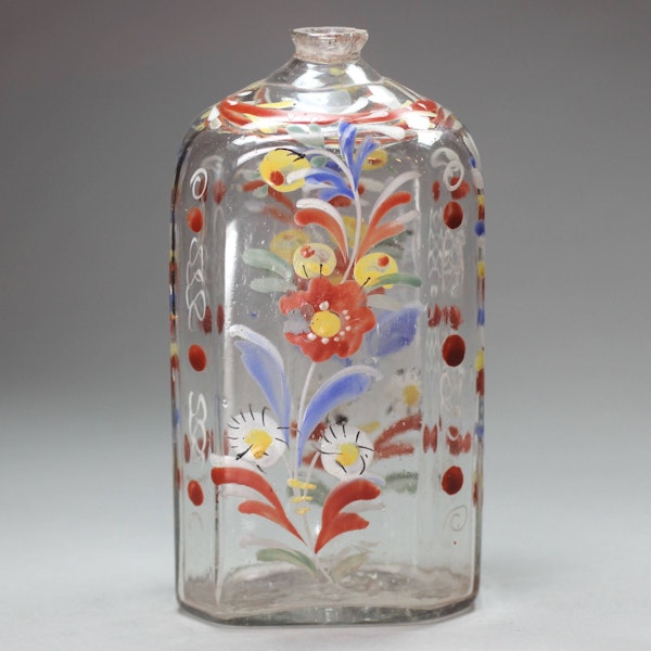 Bohemian glass bottle, 18th century - image 4