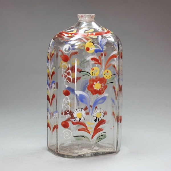 Bohemian glass bottle, 18th century - image 1