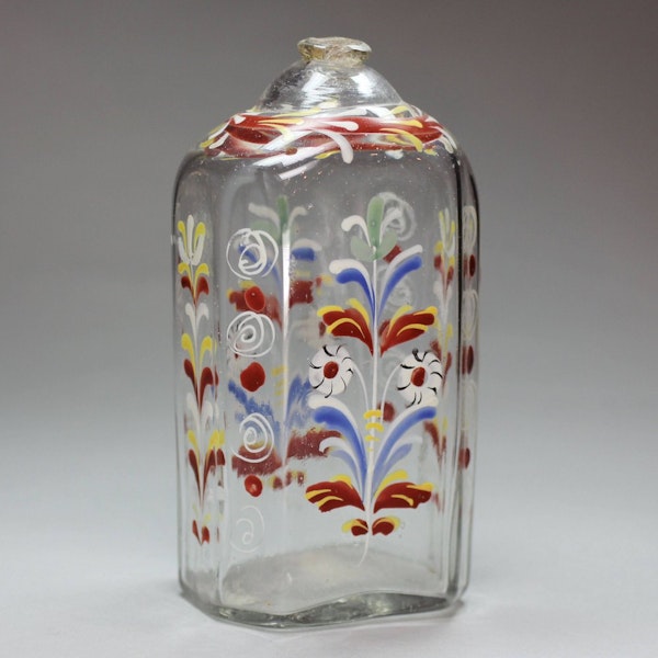 Bohemian glass bottle, 18th century - image 1