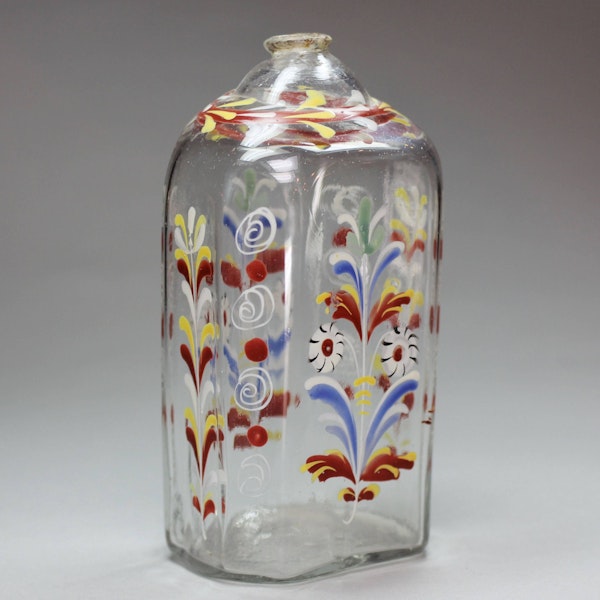 Bohemian glass bottle, 18th century - image 3