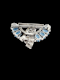 1930's art deco aquamarine and diamond brooch SKU: 7933 DBGEMS - image 3