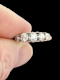 Antique diamond five stone carved half hoop ring SKU: 7934 DBGEMS - image 3