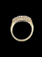 Antique diamond five stone carved half hoop ring SKU: 7934 DBGEMS - image 4