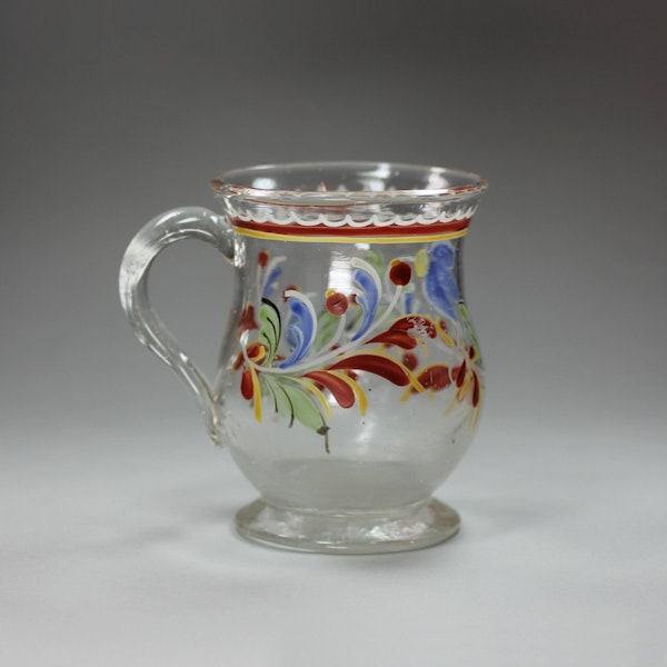 Bohemian glass baluster mug, mid 18th century - image 2