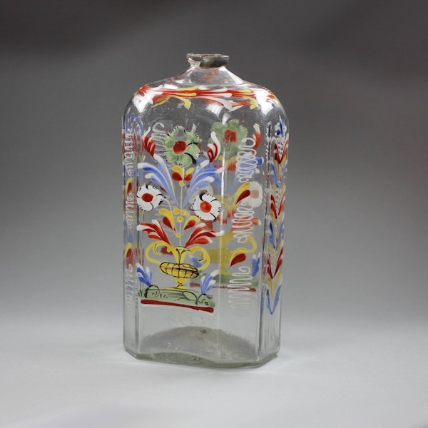 Bohemian glass flask, mid 18th century - image 1