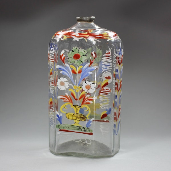 Bohemian glass flask, mid 18th century - image 2