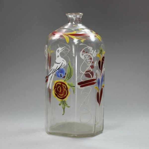 Bohemian glass flask, mid 18th century - image 1