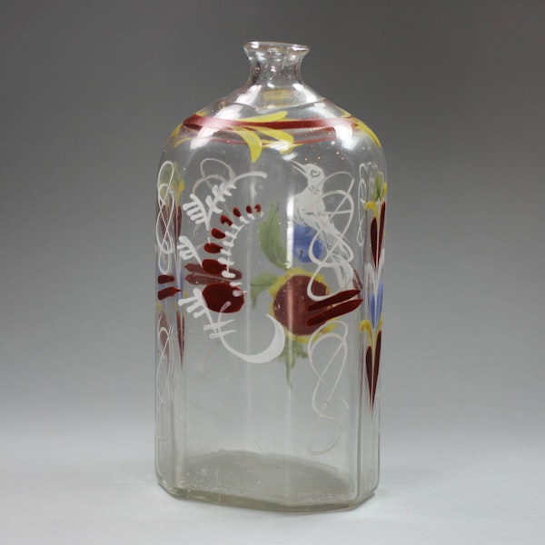 Bohemian glass flask, mid 18th century - image 2