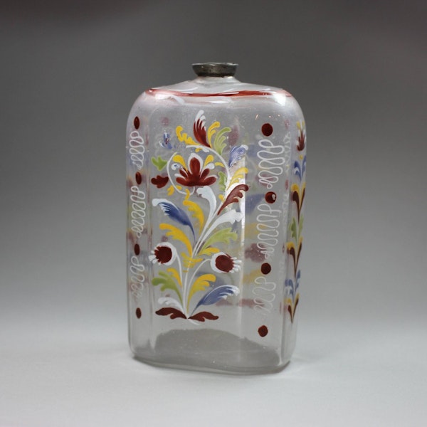 Bohemian glass flask, mid 18th century - image 1