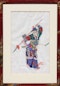 Chinese framed painting of a warrior, 19th century - image 1