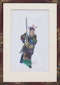 Framed Chinese painting of a warrior, 19th century - image 1