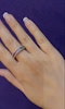 Rainbow sapphire & diamond half eternity ring - image 2