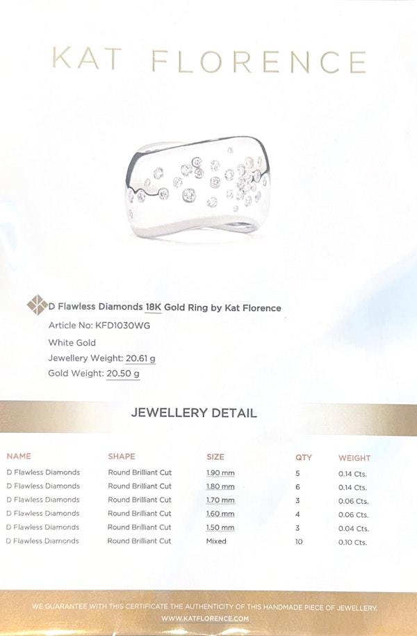 THE MILKY WAY “D FLAWLESS” DIAMOND RING - image 3