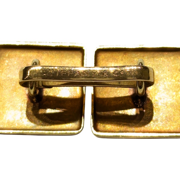 Tiffany & Co. Art Deco Enamel and Gold Cufflinks, Circa 1925 - image 7