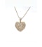 Heart shape diamond cluster necklace/pendant - image 2