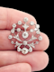 Antique old mine cut diamond heart pendant/brooch SKU: 7936 DBGEMS - image 2