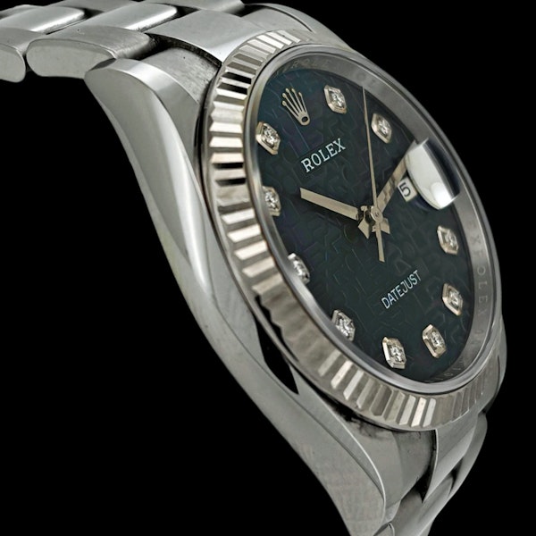 ROLEX DATEJUST 126234 BLUE COMPUTER DIAMOND DIAL FULL SET 2021 - image 3