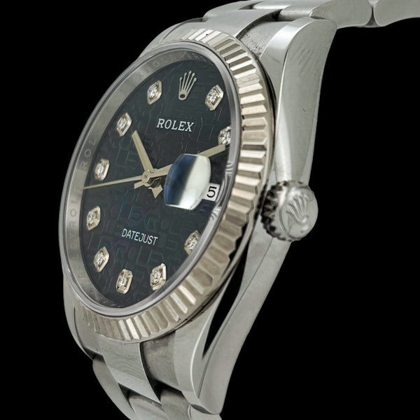 ROLEX DATEJUST 126234 BLUE COMPUTER DIAMOND DIAL FULL SET 2021 - image 2