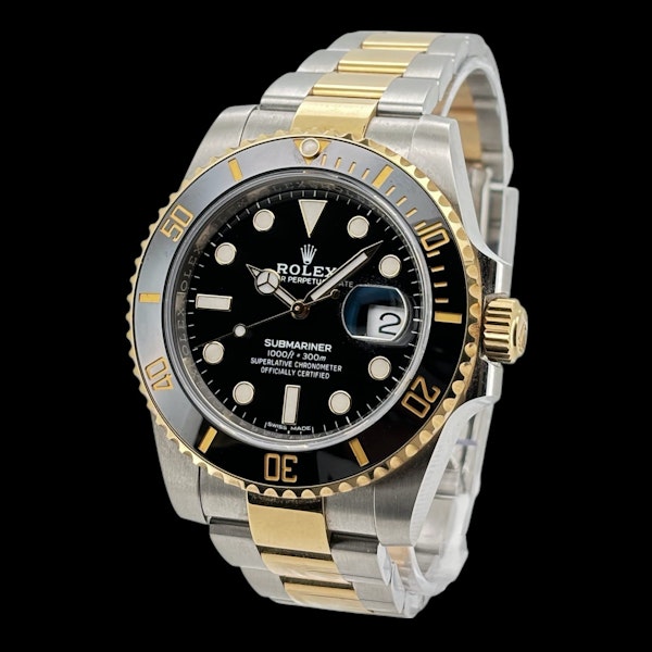 ROLEX SUBMARINER STEEL/GOLD 116613 LN BLACK FULL SET 2019 MINT - image 1