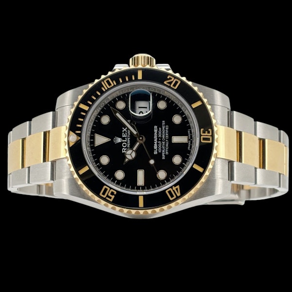 ROLEX SUBMARINER STEEL/GOLD 116613 LN BLACK FULL SET 2019 MINT - image 4