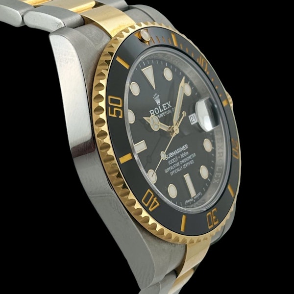 ROLEX SUBMARINER STEEL/GOLD 116613 LN BLACK FULL SET 2019 MINT - image 3