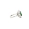 18k white gold Tsavorite & diamond Ring - image 3