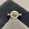 Fancy Cognac Diamond Ring in 18k White/Yellow Gold date London 1992, SHAPIRO & Co since1979 - image 1