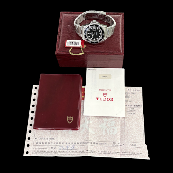 TUDOR SUBMARINER FULL SET 1997 with PURCHASE RECEIPT - 79190 - image 6