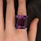 Vintage 1970’s Gold Chunky Amethyst Ring-SADDINGTONS JEWELLERY STAND 375 - image 2